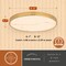 Vaxcel Aurelia 12-in Brushed Gold Contemporary Round LED Flush Mount Ceiling Light Alabaster Shade C0355 - alternate 6