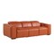 Homeroots 104" Camel Top Grain Leather Reclining Metal USB Sofa 720437 - alternate 3