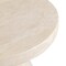 Leisuremod Dune 17 in Round Fiberstone Side Table, Pedestal Base, Weatherproof, Fully Assembled DST17SM - alternate 5