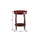 Homeroots 24" Red Wood Round End Table With Shelf 286289 - alternate 4