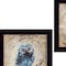 Homeroots Set Of Two Wonder Years Owls Black Framed Print Wall Art, 2PK 407069 - alternate 2