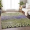 Homeroots 8' X 10' Green Purple And Black Abstract Washable Indoor Outdoor Area Rug 603092 - alternate 4