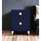 Homeroots 26" Clear and Dark Blue End Table with Drawer and shelf 544079 - alternate 4