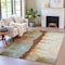 Homeroots 3' X 5' Rust And Beige Abstract Washable Indoor Outdoor Area Rug 630477 - alternate 5