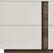 Homeroots 20" Light Gray Wood Two Drawer Nightstand 719557 - alternate 3