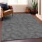 Homeroots 8' X 10' Black And Ivory Geometric Washable Indoor Outdoor Area Rug 602344 - alternate 5