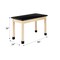 Diversified Spaces Plain Apron Table, Maple, Maple Wood Frame, 48 in W, Black P710LBBM36N - alternate 8
