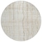Homeroots 8' Ivory Brown And Gold Round Striped Washable Indoor Outdoor Area Rug 597399 - alternate 4
