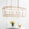 Jonathan Y Pagoda 49" 6-Light Classic Traditional Metal Linear Cage Lantern LED Pendant, Antique Gold JYL7439B - alternate 10
