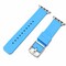 Elegani Rubber Band Compatible with Apple Watch 38mm, Light Blue, Silver Buckle OMGSWT-LBLU-38 - alternate 1