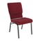 Flash Furniture Red Fabric Church Chair, PK4 4-FD-CH02185-SV-RED-GG - alternate 1