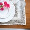 Homeroots 19" Set of Four Natural And Ivory Geometric Braided Jute Placemats 534183 - alternate 5
