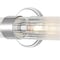 Jonathan Y Cecil 23" 2-Light Tall Cylinder Iron/Striped Glass Modern Mid-Century LED Vanity, Chrome JYL3538A - alternate 4