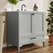 Flash Furniture Haven 36in. Vanity w/Sink, Storage Cabinet w/Blk Hardware, Bottom Drawer, Marble Countertop, Gry FS-BN-4-36-KD-GY-HDBLK-GG - alternate 5