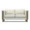 Homeroots 62" Gray Leather Sofa 641136 - alternate 1