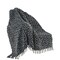 Homeroots Black and Blue Woven Cotton Geometric Throw Blanket 516603 - alternate 5