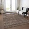 Homeroots 10' X 14' Coffee And Ivory Geometric Washable Indoor Outdoor Area Rug 605589 - alternate 6