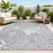 Jonathan Y Bahamas Modern All-Over Floral Navy/Gray 3 ft. x 5 ft. Indoor/Outdoor Area Rug SMB209A-3 - alternate 1