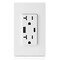 Leviton USBReceptacle, 20A, 1/2hp, Wht, Thrmplstc T5833-W - alternate 5