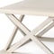 Homeroots 48" Off White Solid Wood Distressed Geo Frame Coffee Table 603247 - alternate 4