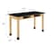 Diversified Spaces Compartment Table, Oak, Wood Frame, 54 in W, Black C7202BK30N - alternate 6