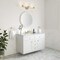 James Martin Vanities Chicago 48 in. Single Vanity, Glossy White, w/ 3 CM Carrara Marble Top 503-V48-GW-3CAR - alternate 3