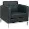 Office Star Collection: Wall Street Arm Chair, Black Seat, Black Back, 30 1/2" W 28" L 31" H, Fixed WST51A-B18 - alternate 1