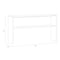 Hirsh Desk Hutch, 36 in H, 59 in W X Metal, Black 20561 - alternate 3
