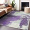 Homeroots 5' X 8' Purple Mint Green And Ivory Abstract Washable Indoor Outdoor Area Rug 618485 - alternate 5