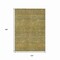 Homeroots 10' X 14' Sage And Gold Striped Washable Indoor Outdoor Area Rug 615637 - alternate 3