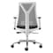 Homeroots Black Silver and White Adjustable Height Swivel Rolling Office Chair 572164 - alternate 4