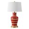Jonathan Y Julian 29" Traditional Classic Ceramic Urn LED Table Lamp, Red/Beige JYL4026K - alternate 3