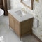 James Martin Vanities Kinnsden 36" Single Vanity, Weathered Oak w/ 3 CM Lime Delight Silestone Top D680-V36-WTO-3LDL - alternate 4