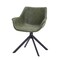 Leisuremod Markley Swivel Leather Dining Arm Chair with Iron Legs, 2PK ESCBL-26-G2 - alternate 5