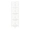 Homeroots 62" White Metal Corner Bookcase 376528 - alternate 4