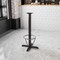 Flash Furniture Beverly 22'' x 22'' Restaurant Table X-Base with 3'' Dia. Bar Height Column and Foot Ring XU-T2222-BAR-3CFR-GG - alternate 3