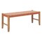 Homeroots 48in Tan and Brown Faux Leather and Solid Wood Upholstered Bench 668864 - alternate 5