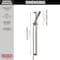 Delta Slide Bar Hand Shower, Stainless, Wall 57530-SS - alternate 5