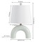 Jonathan Y Zadie 17.75" Scandinavian Minimalist Ceramic Arch LED Table Lamp, Blue Gray, 2PK JYL5503B-SET2 - alternate 4
