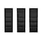 Manhattan Comfort Rivington 28in Open Bookcase in Black - Set of 3 3-BC003-BK - alternate 4