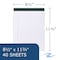 Roaring Spring Case of Legal Pads, 8.5"x11.75", 40 sheets of 15 lb Recycled White Paper Per Pad, Micro-Perforated, PK72 74713cs - alternate 4