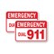 Signmission Emergency Dial 911, 18'' X 24'' 2 Signs, Heavy Gauge Aluminum, 2PK A-1824-2PACK-2649 - alternate 1