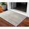 Homeroots 3' X 5' Ivory And Brown Abstract Washable Indoor Outdoor Area Rug 601218 - alternate 1