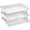 Acrimet Facility 3 Tier Letter Tray Side Load Letter Size A4 Desktop File Organizer Plastic White 255.6 - alternate 1