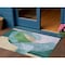 Homeroots 3' X 5' Green And Teal Blue Abstract Washable Indoor Outdoor Area Rug 630447 - alternate 1