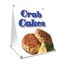 Signmission Crab Cakes, 36 Inch x 24 Inch A-frame Yard Sign, Plastic Sign SBC-2436-Crab Cakes - alternate 1