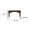 Homeroots 47" Brown Solid Wood Writing Desk With Two Drawers 397671 - alternate 6
