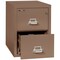 Fireking 2 Drawer, 1 Hr Fire & Impact Rated, Vertical, 31" depth Letter Tan 2-1831-CTN - alternate 2