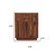 Homeroots 24" Brown Solid Wood One Drawer Nightstand 701715 - alternate 4