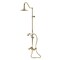 Kingston Brass Wall Mount Rain Drop Shower System with Hand Shower, Polished Brass CCK3662BEX - alternate 1